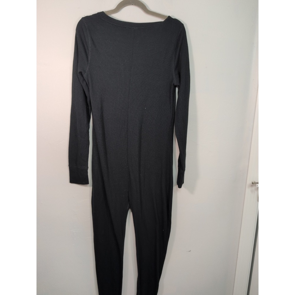 VICTORIA'S SECRET PINK L HALLOWEEN SKELETON BONES THERMAL LONG JANE PAJAMAS - Picture 8 of 9